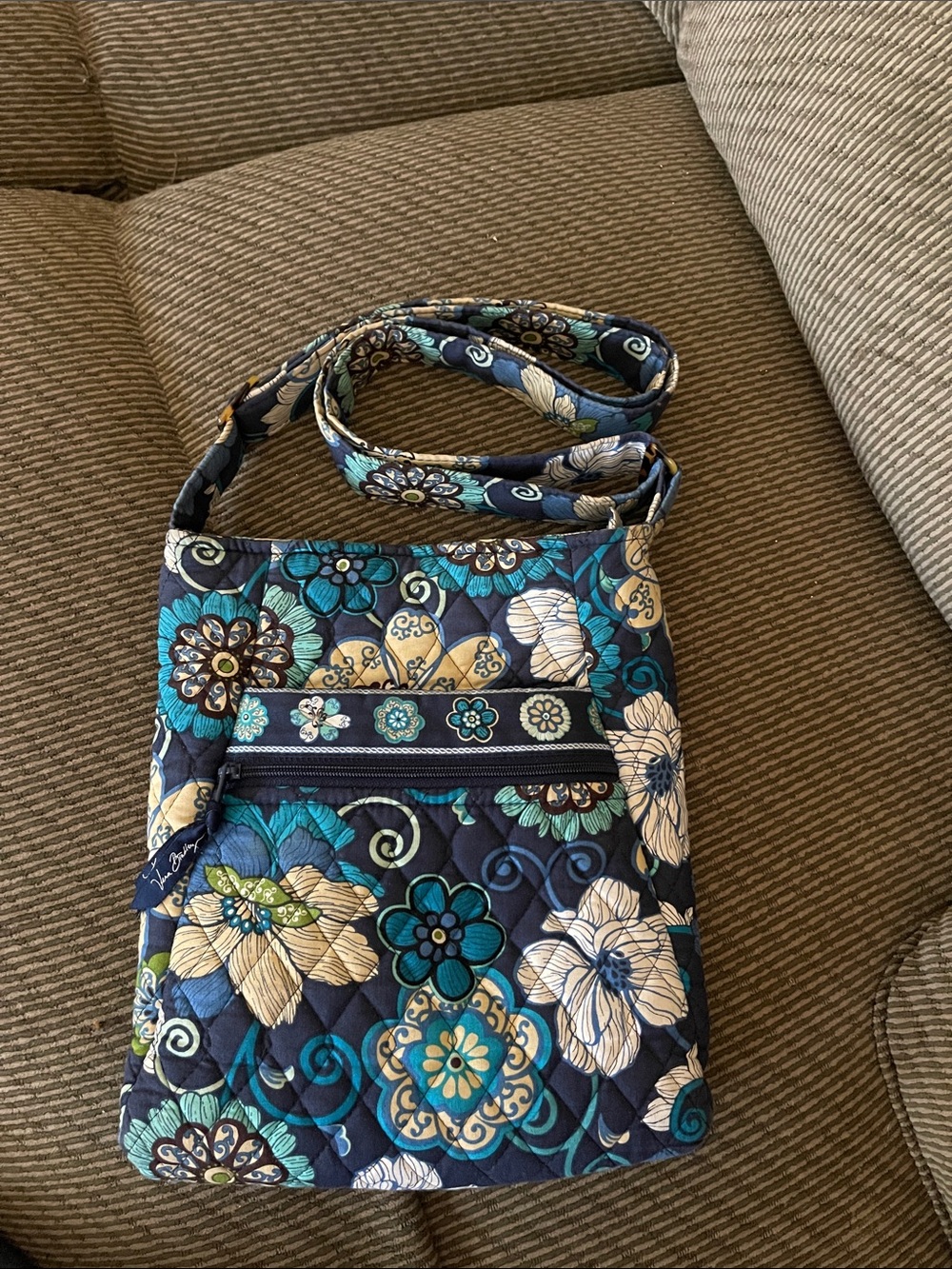 Vera Bradley Mod Floral Blue Hipster Bag